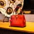 Cross border new high-end retro red bucket bag 2025 French hand-held bridal wedding bag, single shoulder crossbody women's bag