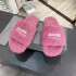 B's hairy slippers for women's outdoor wear 2022 new autumn and winter collection, thick soled embroidered, internet famous sheep cake woolen one line slippers for couples