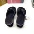 ZA2024 Summer New Product Women's Shoes Cowboy Thick soled Sandals Clamp Foot Women's Shoes Black Clamp Toe Flip flops Women's Shoes