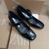 ZA Women's Shoes 2024 Autumn New Women's Shoes Black Lacquer Leather Baotou Shallow Mouth Lady Fashion Versatile Mary Jane Coarse Heel