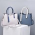 Women's bag fashion light luxury mom bag 2024 new PU simple and atmospheric women's hand-held shoulder bag