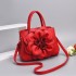 Women's Bag 2024 New European and American Simple and Elegant Women's Handbag Fashion Rose Large Capacity Single Shoulder Crossbody Bag