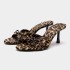 ZA French bow mesh high-heeled sandals for women, summer 2024 new sexy open toed straight slippers, cool