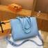 Cross border popular women's bag fashion tote bag large capacity new solid color PU handbag high-end women's crossbody bag