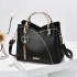 Women's Bag 2024 New Trendy Handbag Korean Edition Color Contrasting Large Capacity Fashion Single Shoulder Crossbody Bag One Piece Hair Collection