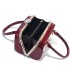 Niche women's bag, simple mini pink small square bag, 2024 new stylish texture small bag, hand-held diagonal cross bag trend