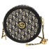 Round Cake Women's Bag New Embroidered Old Flower Round Cake Mobile Bag Premium Chain Shoulder Diagonal Cross Bag Casual Small Square Bag