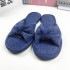 ZA2024 Summer New Women's Shoes Simple Blue Cowboy Fabric Bow Decoration Casual Versatile Flat Flat Women's Shoes