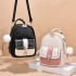 【 Cross border Backpack 】 Women's Bag 2024 New Casual Fashion Handheld Backpack Color blocked Large Capacity Travel Bag