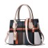 Handbag for women 2024 new atmospheric plaid women's bag, large capacity European and American casual shoulder bag, middle-aged crossbody bag trend