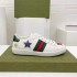 G Home Little Bee White Shoes Female 2024 Celebrity Same Style Genuine Leather Embroidered Versatile Couple Sports Board Shoes Ins Trendy Men