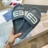 2022 Summer New B Home Paris Slippers for Women, Outdoor Wear, Indoor One Word Slippers, Alphabet Luminous Couple Beach Shoes