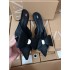 ZA Women's Shoes 2024 Autumn New Product Women's Shoes Artificial Pearl and Black Silk Butterfly Knot Decoration Pointed High Heels Headband