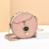 Live streaming recommendation women's bag 2024 summer new fashionable cat small round bag Korean version diamond grid embroidery thread single shoulder chain bag