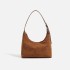 2024 Autumn East New Retro Deer Skin Matte Hobo Underarm Bag Casual Versatile Commuter Single Shoulder Cross Shoulder Dumpling Bag