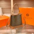 Autumn and winter new light luxury leather bucket bag with high-end feel, niche and large capacity commuting fashion, single shoulder crossbody women's bag