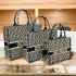 Self owned brand autumn and winter new high-end style large capacity embroidered tote bag commuting fashion single shoulder women's handbag