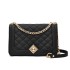 Women's 2024 Spring/Summer Korean Edition Small Fragrant Wind Ling Grid Chain Bag Single Shoulder Handheld Diagonal Cross Fashion Personalized Women's Bag