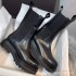 B Martin boots 2022 new thick soled height increasing chimney boots couple plus size Chelsea short boots female internet famous