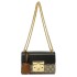 Hong Kong counter old flower small square bag 2024 new buckle chain light luxury fashion high-end single shoulder crossbody bag