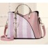 Women's Bag 2024 New Trendy Handbag Korean Edition Color Contrasting Large Capacity Fashion Single Shoulder Crossbody Bag One Piece Hair Collection