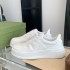 G family sponge cake thick sole white shoes for women 2022 new breathable couple round toe with increased height plus large size sports and leisure shoes