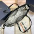 DIAOLUN new high-end embroidered zoo tote bag, large capacity commuting shopping bag, single shoulder handbag