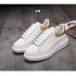 McQueen Guangdong Little White Shoes Made of Genuine Leather 2023 New Women's Shoes, Popular in Autumn and Winter, Versatile, Thick Bottom, Inner Height Increase McQueen Board Shoes