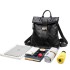 New Cross border Foreign Trade Backpack Trendy Fashion Soft Leather Splicing Backpack Women's Anti theft Handheld Business Travel Bag