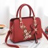 Bag for women 2024 new fashionable shoulder bag, large capacity soft leather handbag, embroidered soft leather crossbody bag