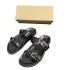 ZA Summer New Product 2024 One Belt Back Empty Women's Shoes Black Buckle Breathable Round Head Fashion Flat Sandals