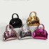 Z Home Women's Bag 2024 New Fashionable and Versatile Mini Chain Bag Shiny Shell Bag Lacquer Leather Shoulder Cross Bag Trendy