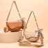 Small niche light luxury women's bag 2024 autumn and winter new fashionable armpit saddle bag Korean version simple casual single shoulder crossbody bag