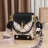 【 Shichen Women's Bag 】 Small Bag for Women 2024 New Crossbody Bag Fashion Embroidery Thread Chain Small Bag Mini Phone Bag