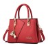 2024 Autumn/Winter New Fashionable Middle aged Handbag with Large Capacity Litchi Pattern Single Shoulder Crossbody Bag