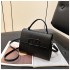 Bags Cross border Foreign Trade European and American Retro Large Capacity Handbag 2024 New Women's Bag Solid Color Commuter Bag Trend