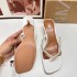 ZA2024 Summer New French style Small Diamond Cat and Herringbone Straw with Simple Vacation Style and Narrow Toe Sandals for Women