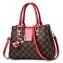 2024 New Fashionable Printed Women's Handbag with Large Capacity Color blocked Single Shoulder Cross Shoulder Bag Trend