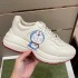 2023 High Version G Family Dad Shoes Women's New Dingdang Cat Thick Bottom Casual Sports Shoes Real Leather Versatile Couple's Style