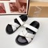 ZA2024 New Women's Shoes Retro Fashion Trendy Flat Sandals Cross Strap Outdoor Casual Beach Sandals for Women