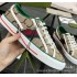 G Home 1977 Canvas Shoes Women's Retro Embroidery Color blocked Versatile Couple Board Shoes Breathable Thin Flat Casual Cloth Shoes