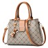 2024 New Fashionable Printed Women's Handbag with Large Capacity Color blocked Single Shoulder Cross Shoulder Bag Trend