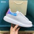 McQueen Little White Shoes for Women 2022 Spring and Autumn New High Quality Genuine Leather Thick soled Interior Height Increase Casual Sports Couple Shoes