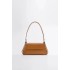 ZA Women's Bag 2024 New Product Minimalist Shoulder Bag Solid Color Soft Versatile Underarm Bag Minimalist Stick Bag Trendy