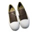 McQueen canvas shoes for women 2022 spring new item thick sole height increasing sponge cake white shoes for women versatile casual low top board shoes