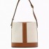 ZA Women's Bag Foreign Trade 2024 Spring and Autumn New Product Handheld Large Capacity Canvas Color blocked Splicing Shoulder Cross Shoulder Water Bucket Bag for Women