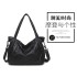 Cross border 2025 new Korean women's bag Amazon casual washed leather shoulder bag soft leather large bag mommy bag