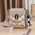 【 Shichen Women's Bag 】 Small Bag for Women 2024 New Crossbody Bag Fashion Embroidery Thread Chain Small Bag Mini Phone Bag