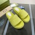 G Home High Version Thick Bottom Letter Imprinted One line Slippers 2022 New Anti slip Suede Large Foreign Trade Slippers