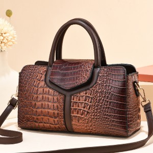 【 HOT 】 2022 New Fashion Crocodile Pattern Handbag for Women, Large Capacity Casual Single Shoulder Cross Shoulder Bag Trendy